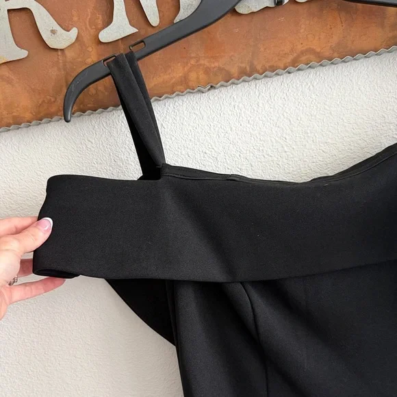 MARINA Black Off-Shoulder Maxi Dress - Picture 2 of 4